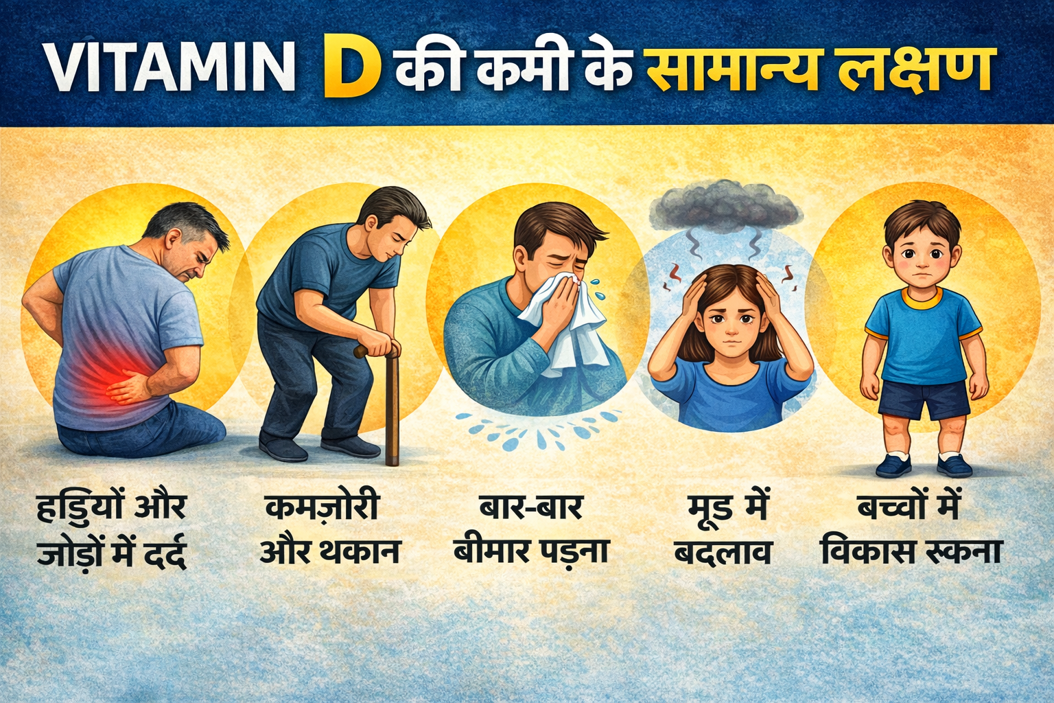 Vitamin D की कमी? ये 5 लक्षण नजरअंदाज मत करें | Hindi Health Video